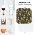 thumbnail image 5 of Drink Coasters, Rabbit Green Camouflage -PVC Leather Coasters Sets of 4 for Tabletop Protection - Bar Accessories, Coasters for Drinks Cup Aesthetic Coasters Home Office Decor Square, 5 of 5