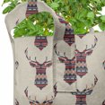 thumbnail image 2 of Deer Grow Bags 5-Pack, Ornate Pattern, Heavyduty Fabric Pots with Handles for Plants, 2 Sizes, Multicolor, by Ambesonne, 2 of 3