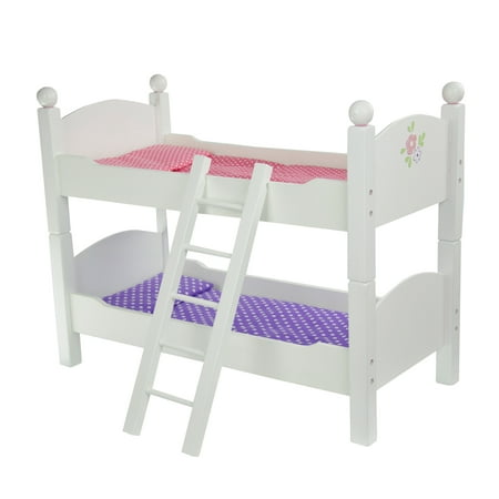 Olivia's Little World Little Princess Double Bunk Bed for 18" Dolls, White