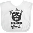 thumbnail image 3 of Inktastic I Love My Bearded Uncle Boys or Girls Baby Bib, 3 of 4