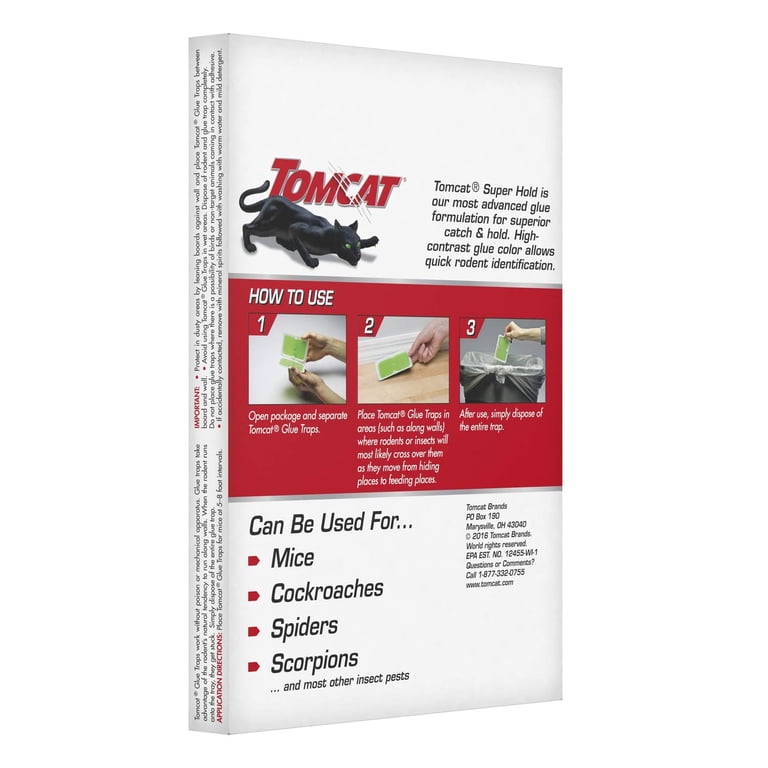 TOMCAT Super Hold Glue Traps Mouse Size 2-Pack Mouse Traps in the TOMCAT Super Hold Glue Traps Mouse Size 2-Pack Mouse Traps in the