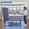 thumbnail image 5 of Garvee Portable Table Tennis Tables, 108*60" Ping Pong Folding Table Game Set with 2 Paddles & 3 Balls, Easy to Move, Blue, 5 of 8