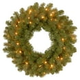 thumbnail image 2 of National Tree PEDD8-312L-24W1 24 in. Feel Real Downswept Douglas Fir Wreath with 50 Warm White LED Lights, 2 of 2