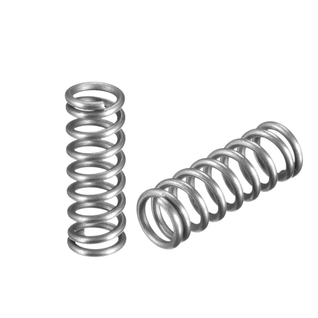 Unique Bargains Wire Diameter 0.039' , OD 0.28' , Free Length 0.79' Stainless Steel Coil Extended Compressed Spring 10pcs