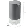 thumbnail image 4 of Bath Bliss Acrylic 14 oz Soap Pump Dispenser, Grey, 4 of 4