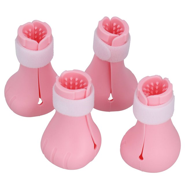 Material de Silicona de Afeitado Zapatos Anti-Cañón Anti-Scratch, Zapatos de Gato de Silicona Protector de Patas, Zapatos para Gatos Zapatos de Baña