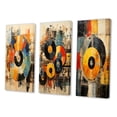 thumbnail image 3 of Designart "Vintage Vinyl Records II" Music Wall Art Set Of 3 - Multi-Color Vinyl Records Gallery Wall Set For Home Decor, 3 of 6