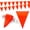 Orange, variant on Safety Warning [Enhanced Density] Pennant Banner Flag Sign – 105FT OSHA High Visibility,11 * 7 Inches Colored Triangle Signs for Construction Zones, Roadwork, and Hazard Areas(ORANGE,80PCS,105FT)