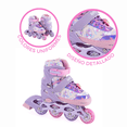 thumbnail image 1 of Patines De Línea Ajustables Con 4 Ruedas y Freno Seguro Onix Unicornio Rosa Para Niña, 1 of 5