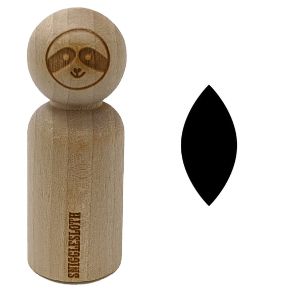 Leaf Simple Rubber Stamp for Scrapbooking Crafting Stamping - Small 3/4 Inch