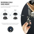 thumbnail image 5 of Neewer Light Stand Mount Adapter: Cold Shoe & 1/4" Screw Mini Ball Head, 22lb Load for Ring Light/Camera/Monitor, 5 of 8