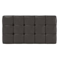 thumbnail image 6 of Sienna 34" Transitional Rectangle Ottoman Bench in Tanners Brown Faux Leather, 6 of 12