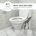 thumbnail image 4 of 1 Set Ajuste de asiento de inodoro Accesorios Aseo Asiento de inodoro Bisagras Fijaciones Bisagra Tornillo de asiento de asiento, 4 of 6