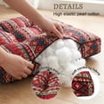 thumbnail image 4 of Golyzmt 20x20 Inch Bohemian Floor Pillow Thick Seat Cushion Multipurpose Yoga Meditation Pad for Indoor Outdoor Garden Home Office, Blue, 4 of 10