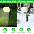 thumbnail image 3 of DAYBETTER Solar Lights Outdoor, IP65 Waterproof 64LEDs Dual-purpose Lights, Solar Spot Lights with 3 Brightness Modes for Garden Yard Patio Pool Driveway Walkway (6pack-Warm White), 3 of 7