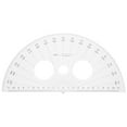 thumbnail image 1 of SHISUYAN 180 Degree Plastic Protractor Half Circle Geometry Tool for Angle Measurement 2pcs, 1 of 8