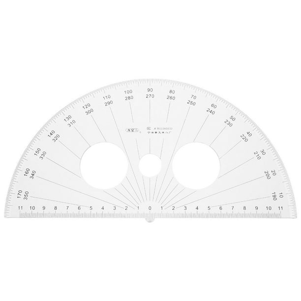 Plastic Protractor 180 Degrees Math Protractor Half Circle Geometry ...