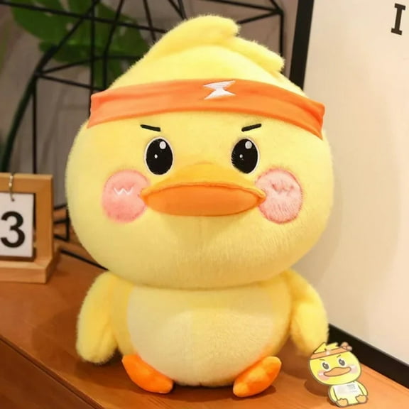 Cute Duck Plush Toy Soft Stuffed Animal Pillow Accompanying Doll Grasping Machine Doll Throwing Toy Children's Gifts