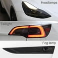 thumbnail image 2 of For Tesla Model 3 Y 2017-2023 Tpu Blackened Headlight Taillight Foglight Protective Film Modification Black Color Changing Films_Gift Of G, 2 of 4