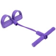thumbnail image 4 of 2 Tube Foot Pedal Pull Rope, Convenient to Use Easy to Carry Sit Up Training Rope Fitness Pull Rope, for Indoor and Outdoor Fitness Training Fitness Equipment Yellow,Purple, 4 of 7