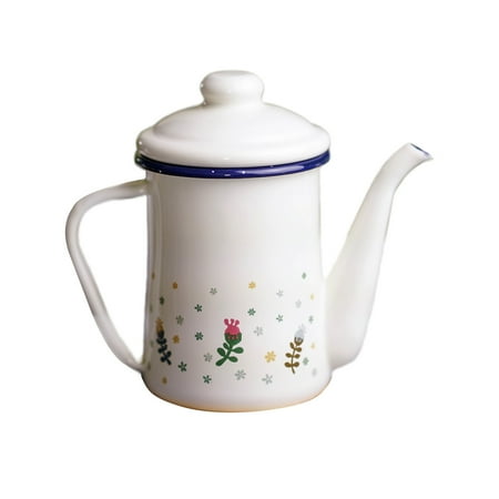 

Kitchen Catering Teapot Kettle Enamel Water Coffee Tea Pot Easy Pouring