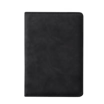 Harlier A5 Lined Journal Notebooks, Leather Hardcover Notebook for Writing, Business Work, Travel, School, College, 5.9x 8.3 inch, 240 Pages Classic College Ruled Journals Notepad, Black
