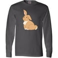 thumbnail image 3 of Inktastic Easter Cute Floppy Ear Brown Bunny Long Sleeve T-Shirt, 3 of 5