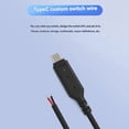 thumbnail image 4 of Cable Conector de Cargador de Fuente de AlimentacióN con Conector Macho y Hembra USB Tipo C, Cable de ReparacióN, Cable Tipo Soldadura, Cable de 2 NúCleos, 4 of 5