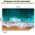 thumbnail image 3 of Peel and Stick Wallpaper Aerial view clear turquoise sea Modern Art Wall Mural Decor Self Adhesive and Removable 100in x 144in, 3 of 8