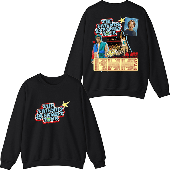 Connor Price Merch The Friends & Family Tour Crewneck Sweatshirt Men Women Long Sleeve Pullover Tops