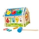 thumbnail image 3 of Cubo de clasificación de formas, casa de clasificación de formas, juguete sensorial de madera, regalo navideño Montessori con mazo, 3 of 9
