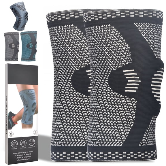 XIRQI Knee Brace,Adjustable Knee Compression Sleeve Support for Arthritis Pain,Elastic Plus Size Knee Pads Brace for Men and Women