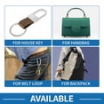 thumbnail image 5 of Unique Bargains Car Keychain Universal Key Chain with Ring for Key Fobs Leather Zinc Alloy Silver Tone Brown 2Pcs, 5 of 6