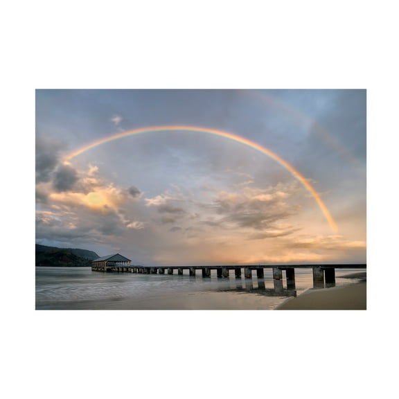 Dennis Frates 'Hanalei Peir 2' Canvas Art