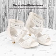 thumbnail image 3 of Sandalias SWEETY-2 para Niñas DREAM PAIRS con Tacón de 4.5 cm Blanco Talla 1, 3 of 5