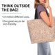 thumbnail image 2 of Fotbe Beige Sparkling Glitter Bolsa Tote Estética de Lona con Estampado para Mujer - Bolsa Reutilizable de Hombro Casual para Vacaciones, Compras, Trabajo y Gimnasio, 2 of 8