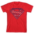 thumbnail image 6 of Superman Star-spangled Logo Boy's Red T-shirt-XL, 6 of 7