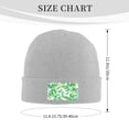 thumbnail image 3 of ZICANCN Knit Beanie Hat-Leaves Green Pattern Winter Cap Soft Warm Classic Hats for Men Women Nature Plant Texture Eco, 3 of 8
