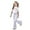 Set 30# White, variant on oqasdz Stylish Girls Casual Outfit with Bow Print and Flared Leg Pants 2 Piece for Kids and Toddler Comfy Daily Wear