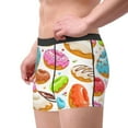 thumbnail image 4 of Kll Color Donut Men'S Cotton Boxer Briefs Underwear-Medium, 4 of 9
