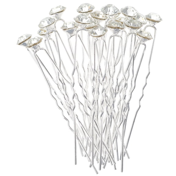 FELTECHELECTR  40 Pcs Rhinestone Wedding Hair Clip Bridal Accessories Jewelry Miss