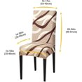 thumbnail image 2 of GHSDFBB Dining Chair Covers Set of 6 Stretch Chair Covers for Dining Room Washable Removable Dining Chair Protector Decoration Chair Slipcover for Kitchen Dining Room,Nest, 2 of 6