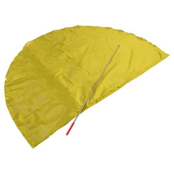 HONITANO 1Pack Semicircle Flag Golden Cloth Stainless Steel For Praise Worship Flags Sports