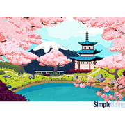 Simple Being 750 Piece Jigsaw Puzzles, Puzzle Game Toy for Adults and Kids (Cherry Blossoms)