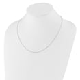 thumbnail image 3 of 14K White Gold Cable Chain Styles Necklace Adjustable 1.1 mm Round 22 inch, 3 of 6