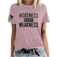 thumbnail image 2 of CALAFEBILA Womens Tops Independence Day Women's Shirt,Womens Fashion Amerincan Flag Graphic T-shirt Summer Short Sleeve Crew Neck Ladies Tops, 2 of 5