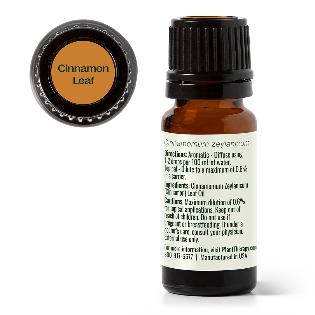 Plant Therapy Cinnamon Leaf Essential Oil 10 mL (1/3 oz) 100% Pure, Undiluted, Therapeutic Grade