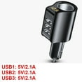 thumbnail image 1 of For Qc3.0 Fast Charging Car Charger Adapter Power Plug 3 Usb Ports 96W Dc12V, 1 of 8