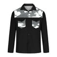 thumbnail image 6 of ZVNAΖH Men's Western Cowboy Camo Work Shirts Long Sleeve Button Down Army Cargo Shirt Jacket with Two Chest Pockets, 6 of 7