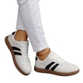 thumbnail image 6 of Women Classic Retro Gum Sole Fashion Sneakers Casual Tennis Skate Shoe Genuine Leather Walking Footwear Anti Slip Trainers, 6 of 8